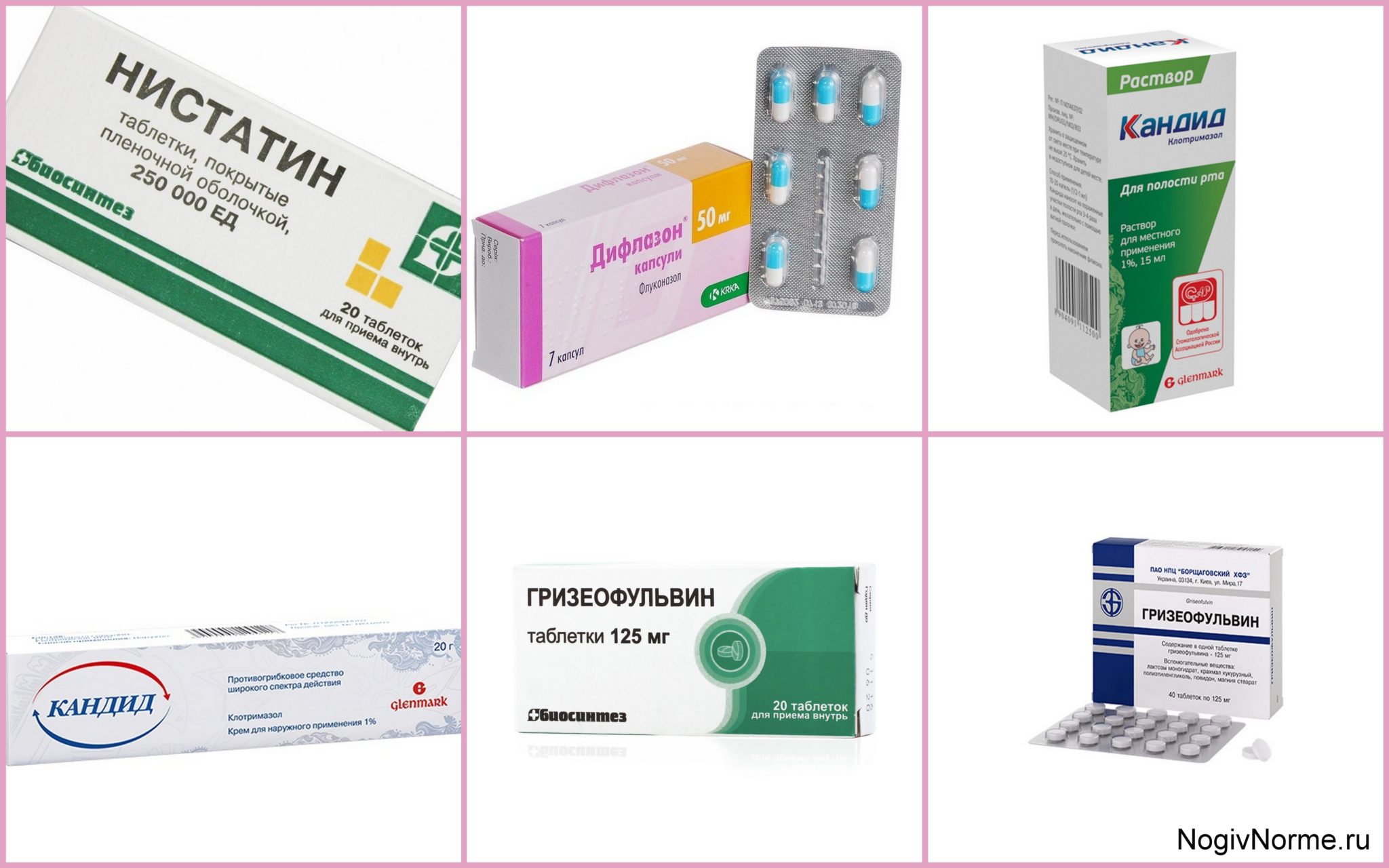 Противогрибковые препараты широкого спектра таблетки